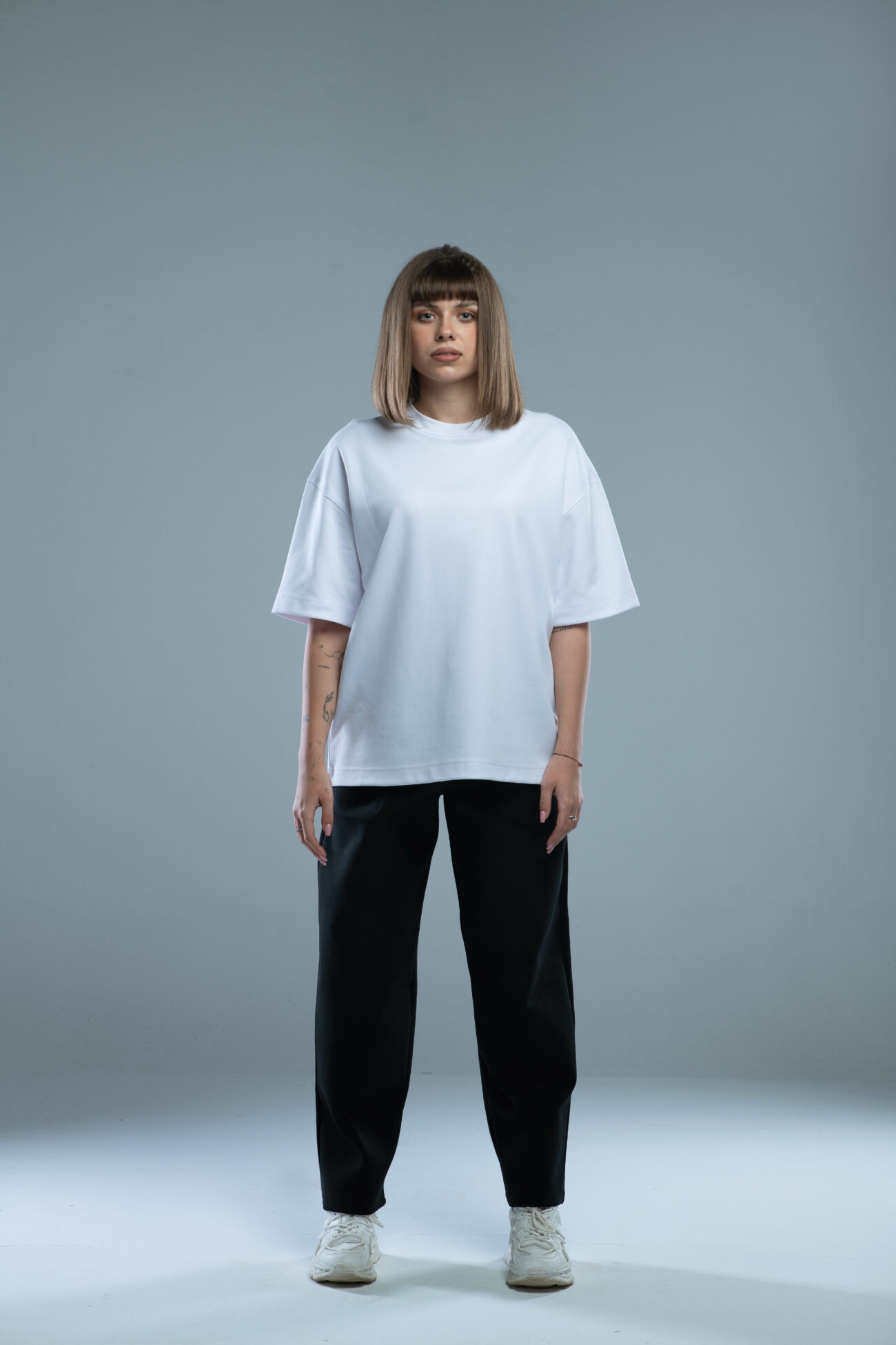 INTERLOCK BASIC BOXY FIT TSHIRT white - Image 2