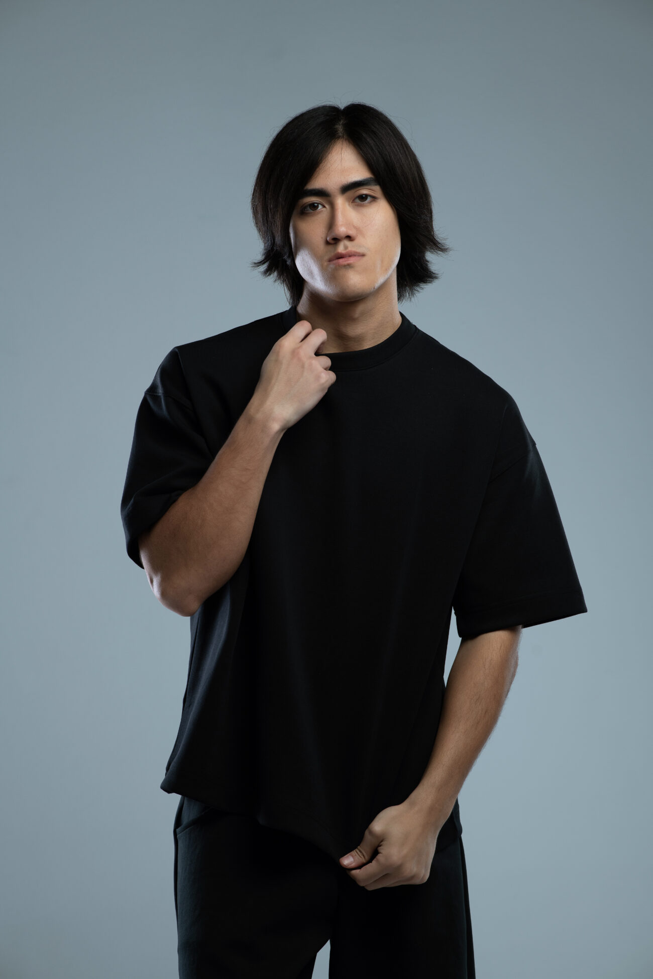 INTERLOCK BASIC BOXY FIT TSHIRT Black