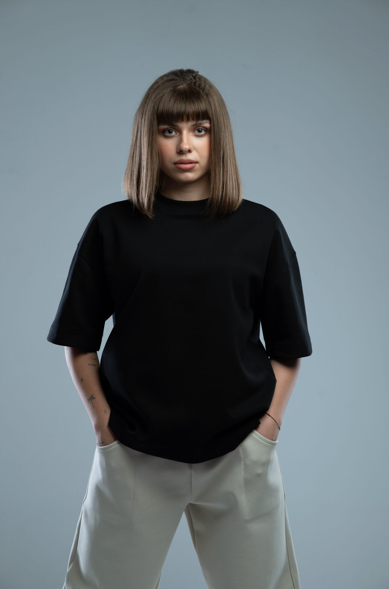 INTERLOCK BASIC BOXY FIT TSHIRT Black - Image 8