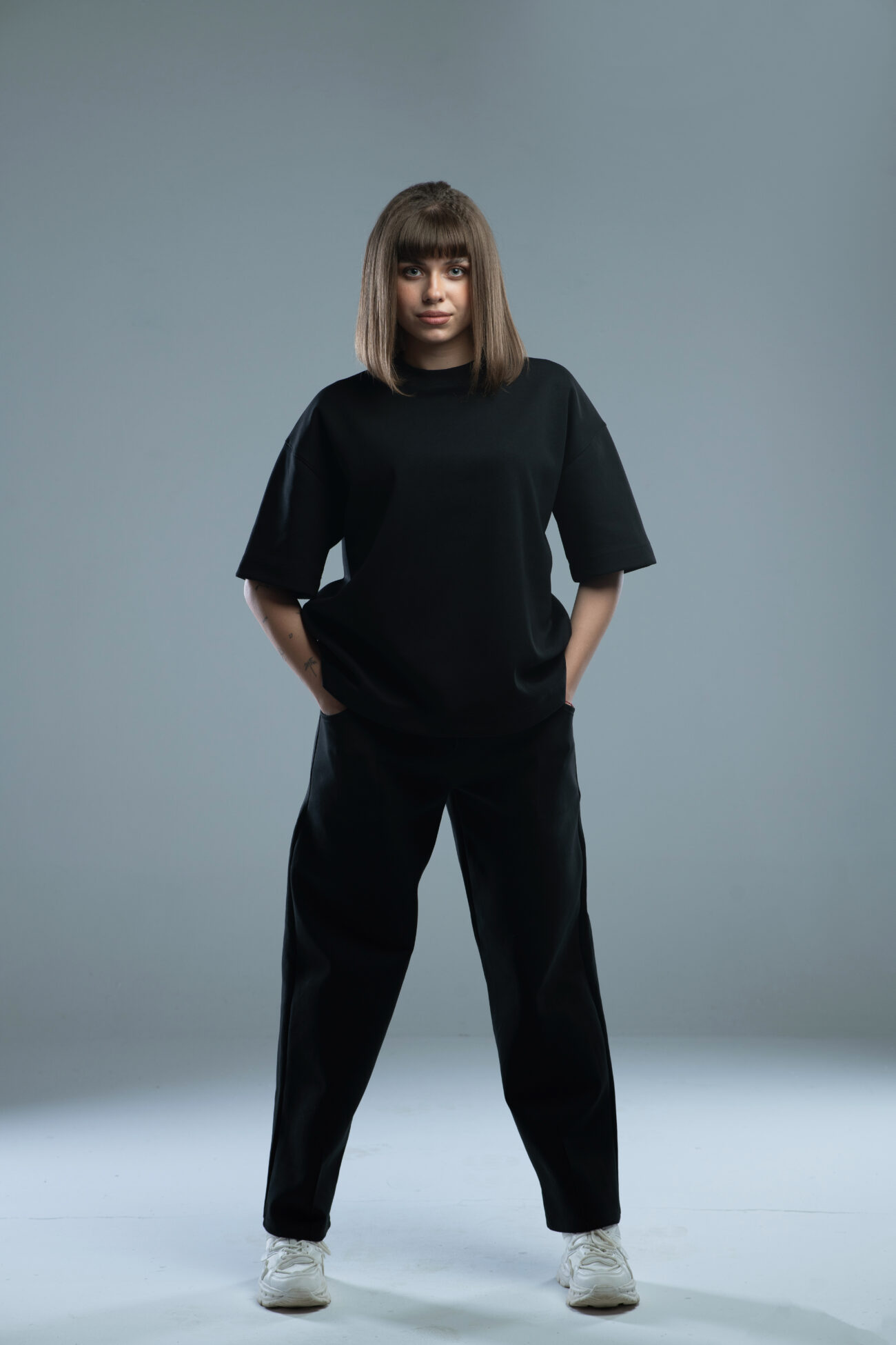 INTERLOCK BASIC BOXY FIT TSHIRT Black - Image 5