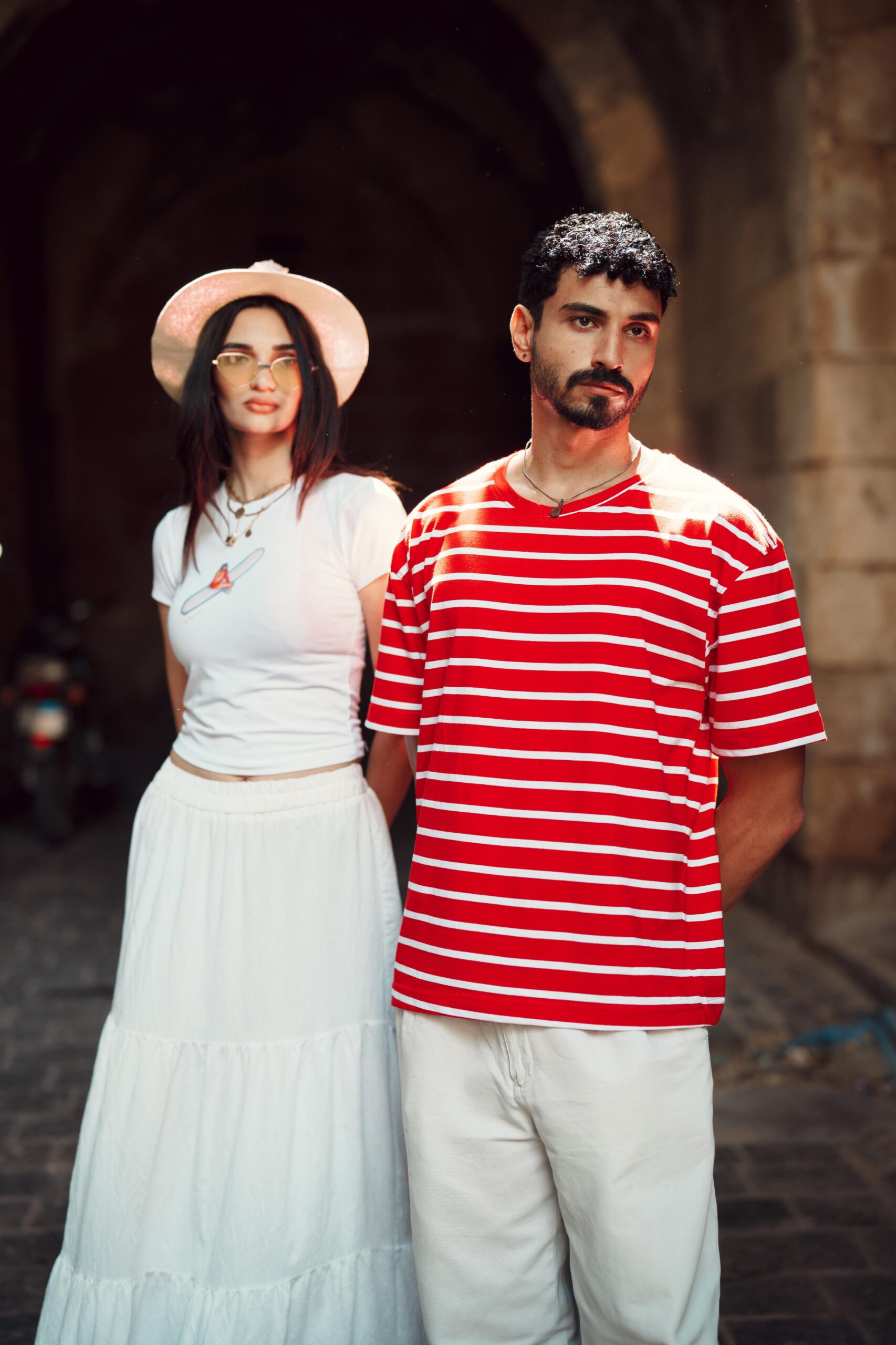 DAIICHI™ Fitted Red & White Striped T-Shirt - Image 2